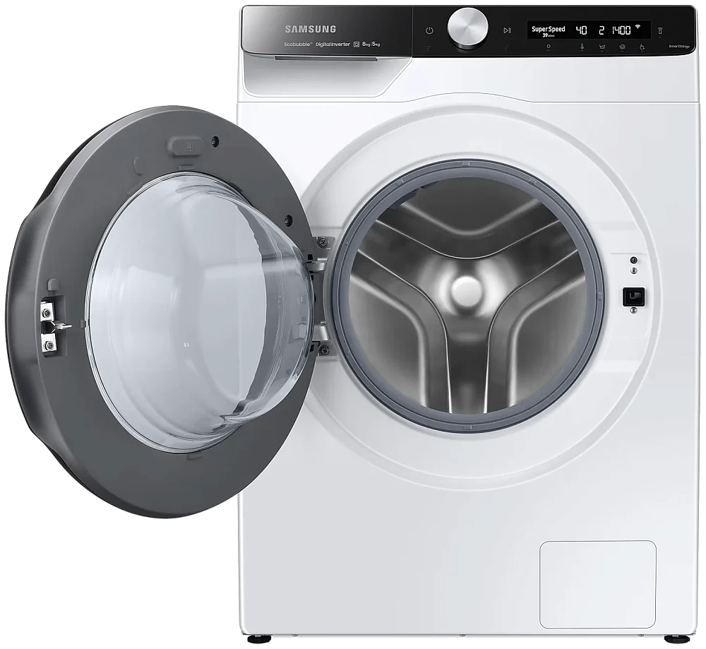 Стирально-сушильная машина Samsung WD90A6L48BE/LD Белая - фото 4