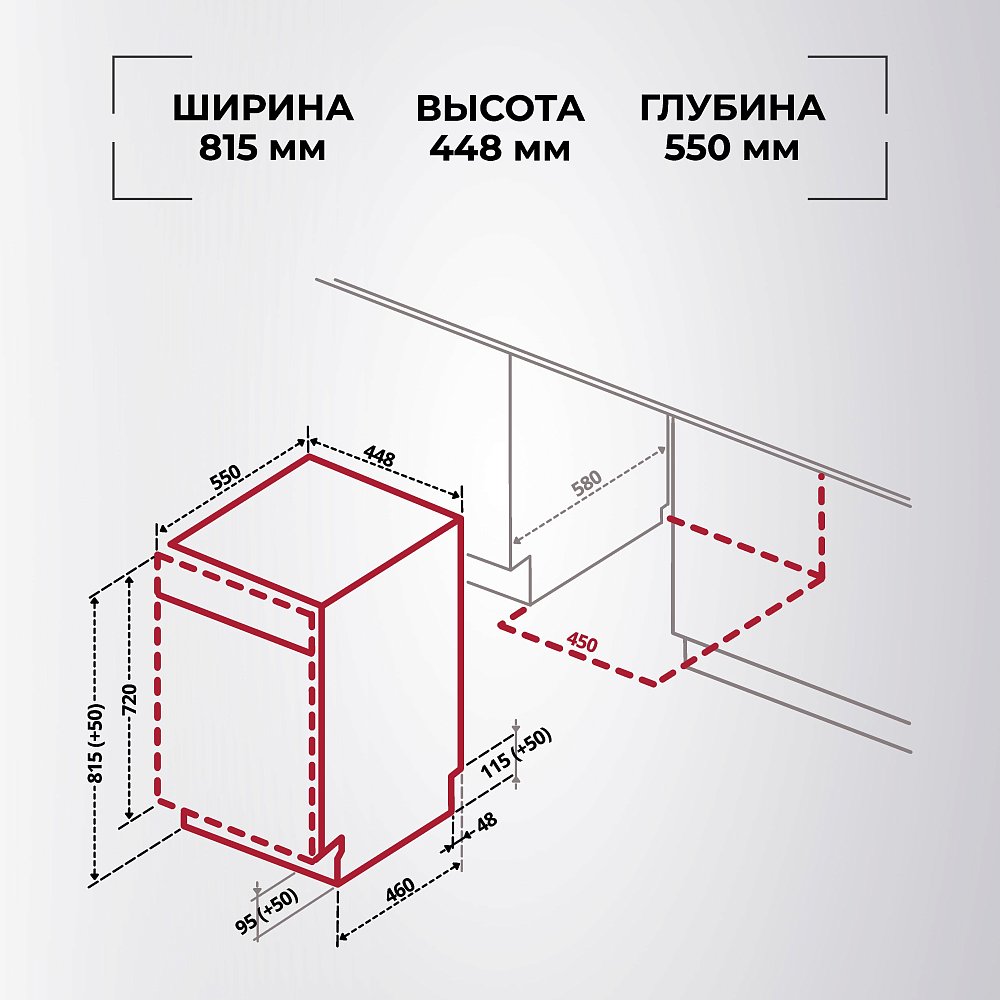 Встраиваемая посудомоечная машина Hansa ZIM 435KH - фото 5