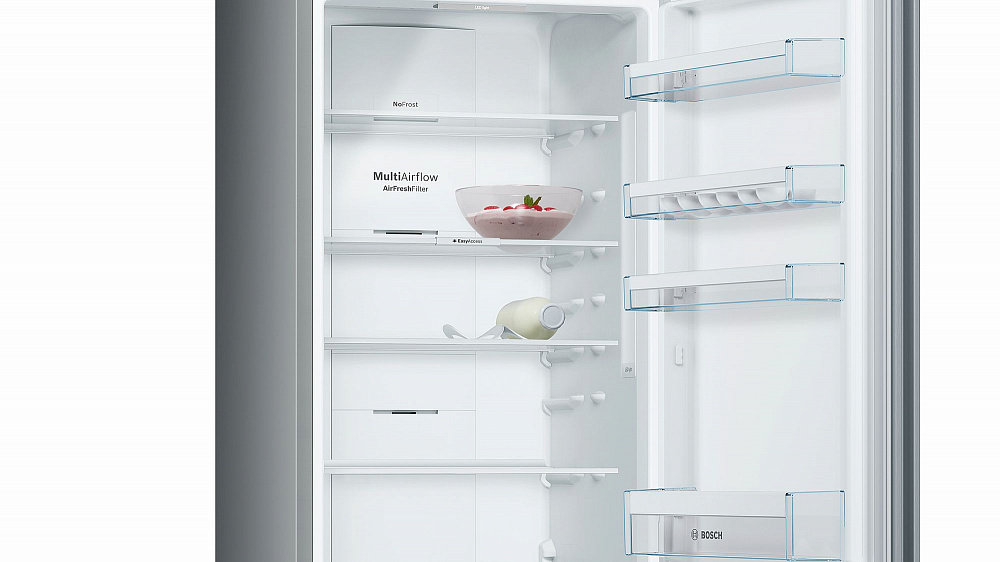 Холодильник Bosch KGN39VL21R серебристый - фото 4