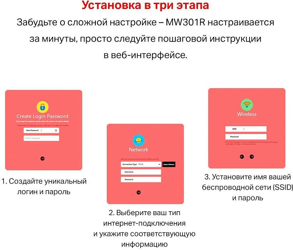 Маршрутизатор, Mercusys, MW301R, N300, 300 мбит/с, 2 порта LAN 10/100 Мбит/с, 1 порт WAN 10/100 Мбит - фото 14