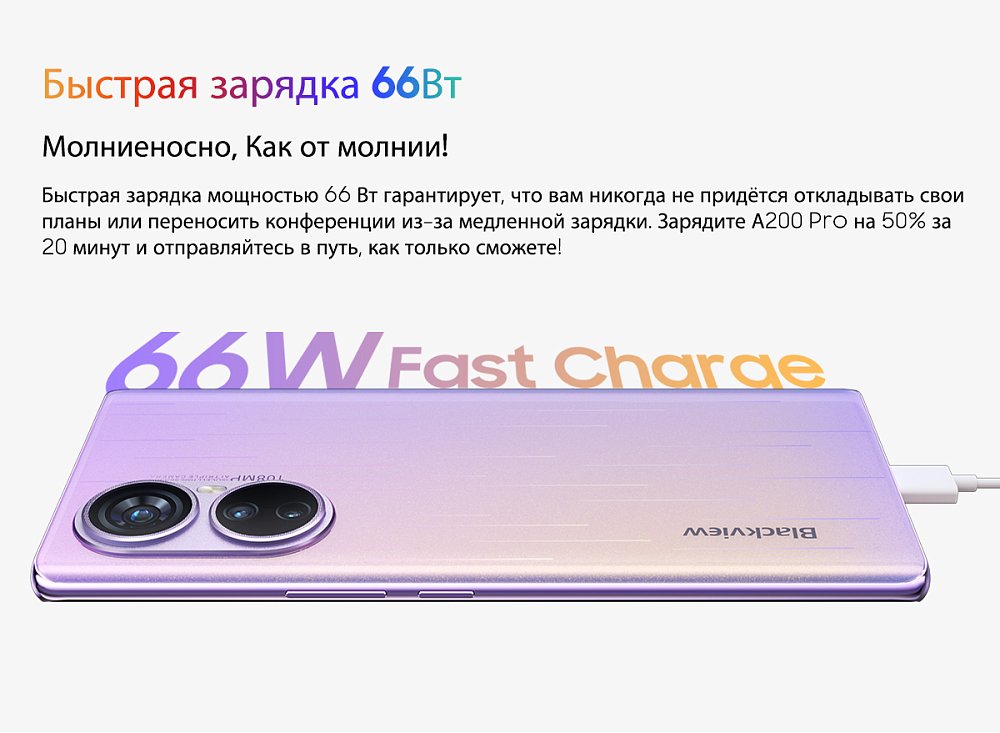 Смартфон Blackview A200 Pro 12/256G Blue + Смарт-часы Blackview R3 Max Black - фото 17