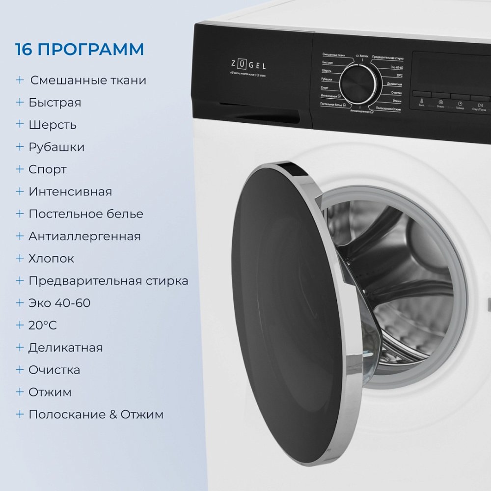 Стиральная машина ZUGEL ZWS8140I - фото 5