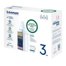 Кассета фильтрующая сменная БАРЬЕР Классик Хард (исп.2) (Классик для жесткой воды) (упак. 3 шт.) К313Р12 Кассета фильтрующая сменная БАРЬЕР Классик Хард (исп.2) (Классик для жесткой воды) (упак. 3 шт.) К313Р12