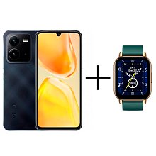 Смартфон Vivo V25 8/256Gb Diamond Black + Смарт-часы Zeblaze Btalk Green