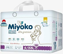 Подгузники Miyoko elite детские XXL/6, 38 шт.
