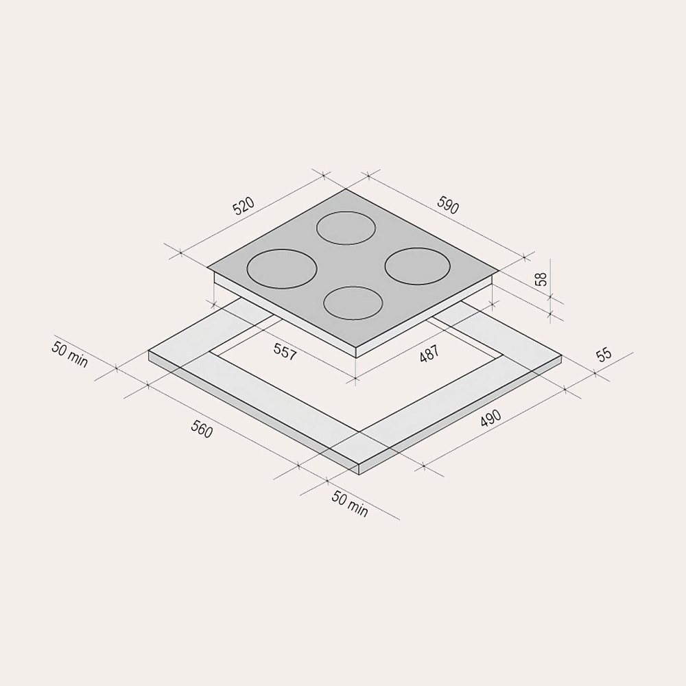 Индукционная варочная поверхность KRONA VENTO 60 BL - фото 12