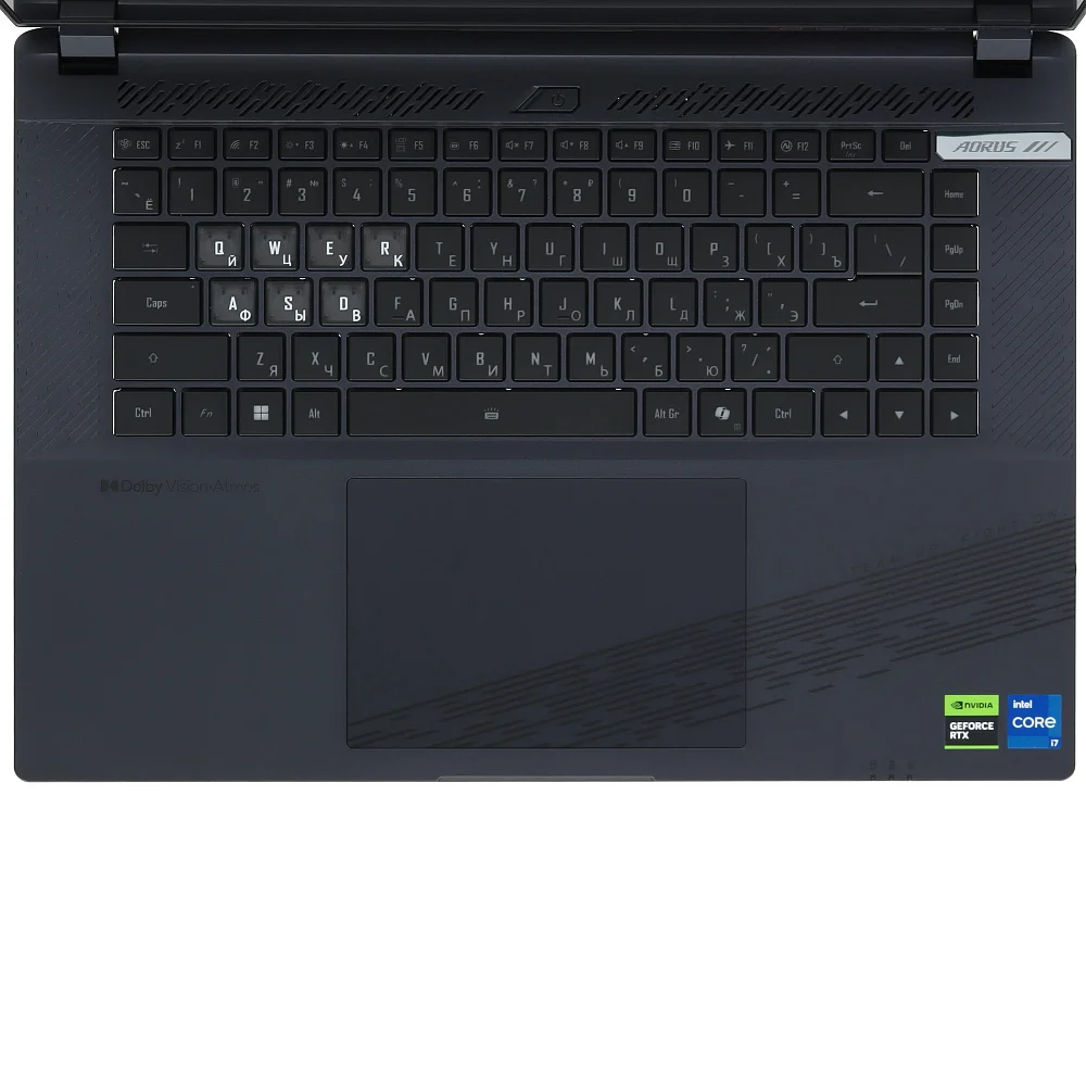 Ноутбук Gigabyte AORUS 16X 9KG-43KZC54SD, i7-13650HX, RTX 4060 8Gb, QHD+ 2560×1600, 165Hz, 16Gb, M.2x1Tb, DOS - фото 6
