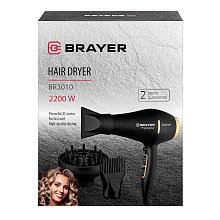 Фен BRAYER BR3010 черный