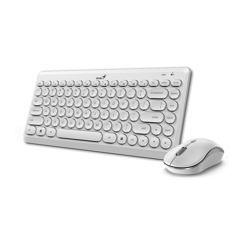 Комплект Клавиатура + Мышь Genius Luxemate Q8000 White - фото 1