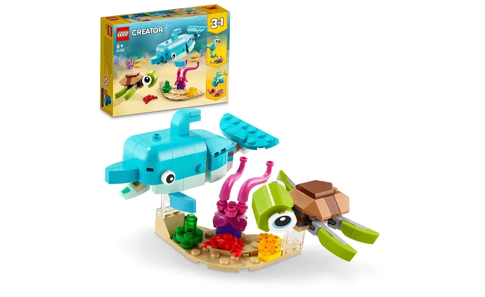 Игрушки Lego Криэйтор Дельфин и черепаха 31128  - фото 3