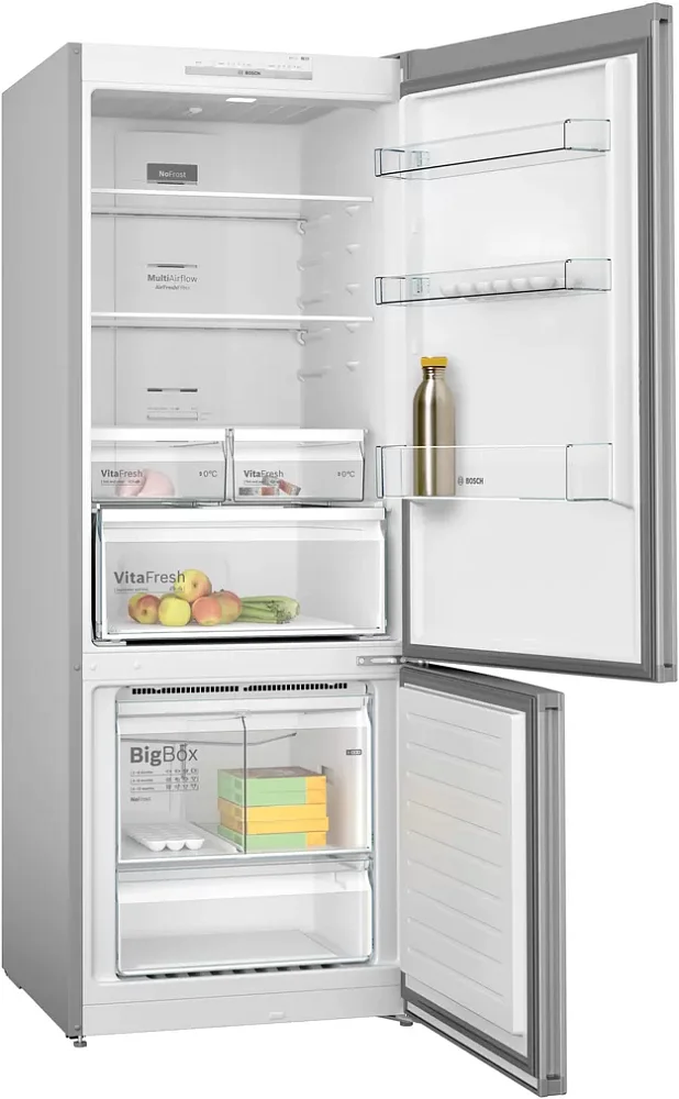 Холодильник Bosch KGN55VL20U серебристый - фото 2
