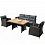 Комплект мебели из иск. ротанга AFM-308G Brown/Grey - микро фото 1