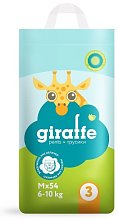 Трусики-подгузники LOVULAR GIRAFFE М 6-10 кг, 54 шт/уп
