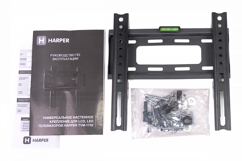 Фиксированный подвес для телевизоров HARPER TVM-1742, черный