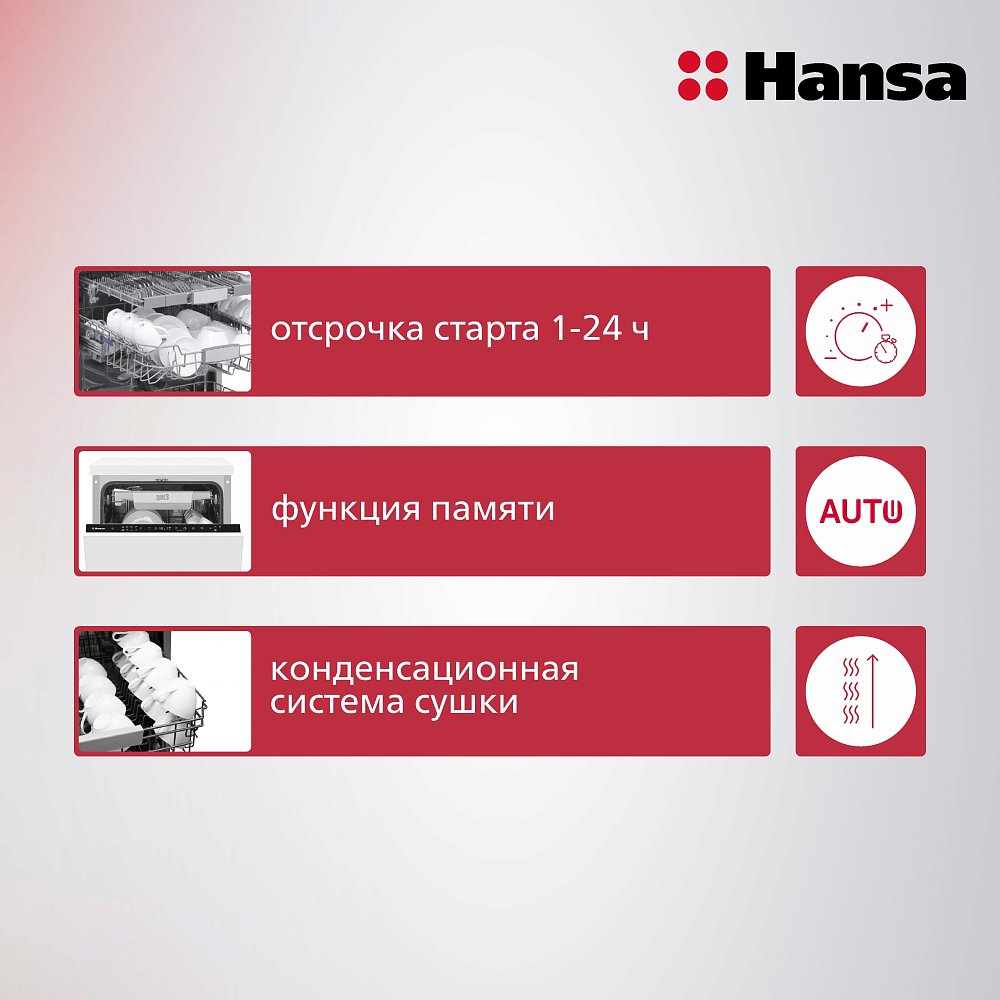 Встраиваемая посудомоечная машина Hansa ZIM 446KH - фото 3