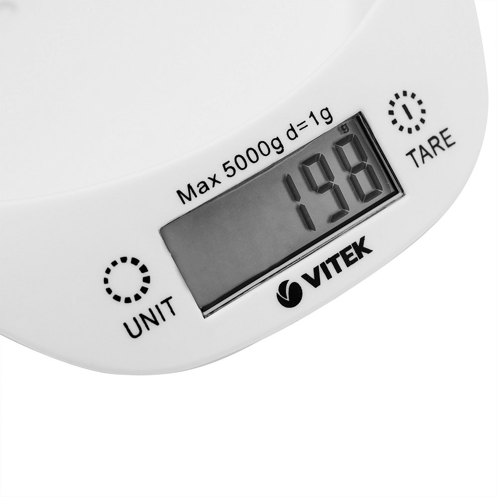 Весы кухонные электронные Vitek VT-2400 белые/зеленые - фото 5