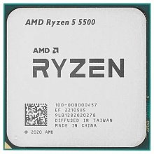 Процессор AMD AM4 Ryzen 5 5500 оем 3М L2 + 16M L3 3.6 GHz 6/12 Core 65 Вт без встроенного видео