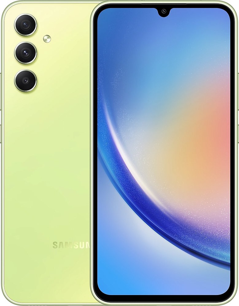 Смартфон Samsung Galaxy A34 5G 8/256GB зеленый - фото 1