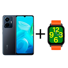 Смартфон Vivo Y55 8/128Gb Midnight Galaxy + Смарт часы vivo Zeblaze Btalk Smart Watch Orange