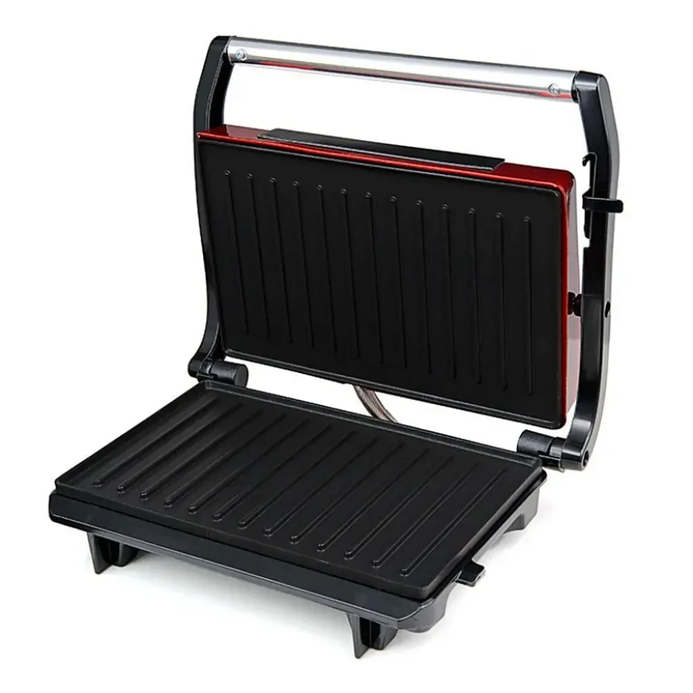 Бутербродница Kitfort КТ-1609 Panini Maker красная