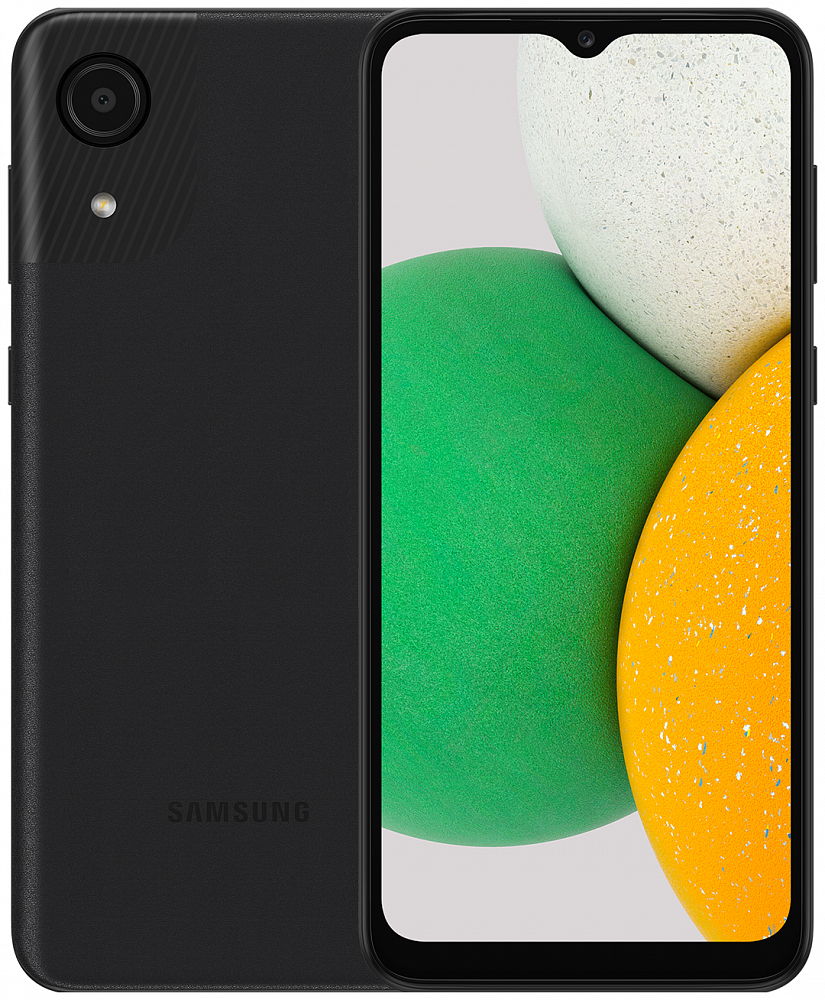Смартфон Samsung Galaxy A03 Core 2/32Gb Black - фото 1