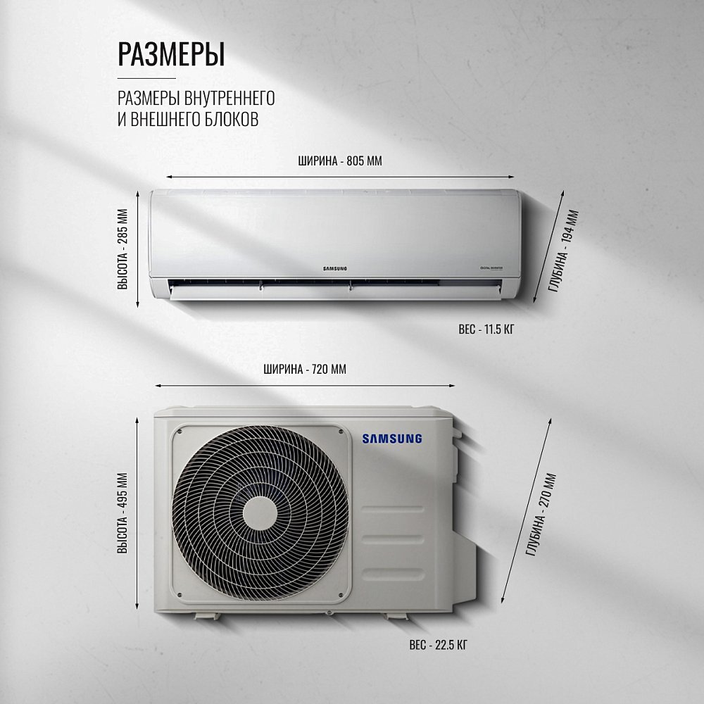 Кондиционер Samsung AR12TXHQASINUA - фото 6