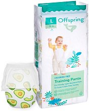 Offspring трусики-подгузники, L 9-14 кг. 36 шт. расцветка Авокадо Offspring трусики-подгузники, L 9-14 кг. 36 шт. расцветка Авокадо