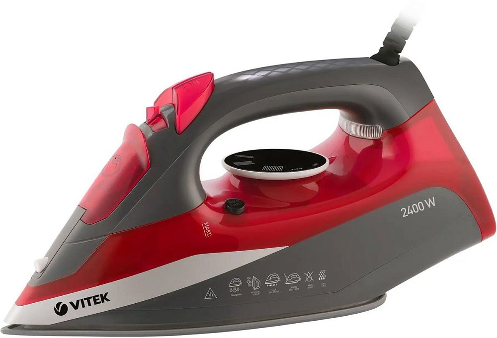 Утюг Vitek VT-8348 серый/красный