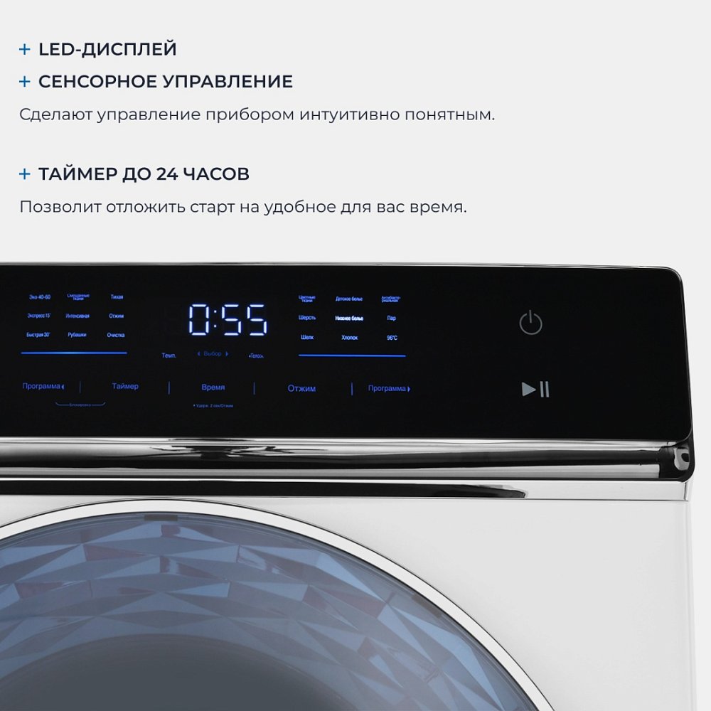 Стиральная машина ZUGEL ZWF10141I - фото 3 Стиральная машина ZUGEL ZWF10141I - фото 3