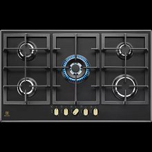 Встраиваемая газовая поверхность Electrolux KGS9536RN (90см, сталь, черная)