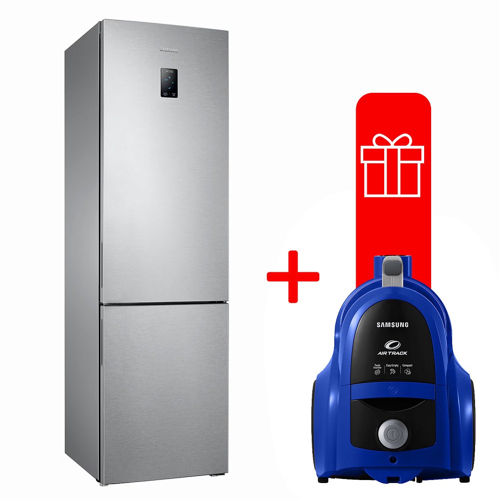 Холодильник Samsung RB37A5200SA/WT + Пылесос Samsung VCC4520S36/XEV