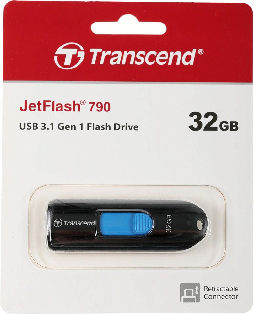 USB Флеш 32GB 3.0 Transcend TS32GJF790K черный - фото 6