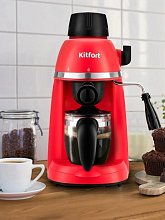 Кофеварка Kitfort КТ-760-1 красная Кофеварка Kitfort КТ-760-1 красная