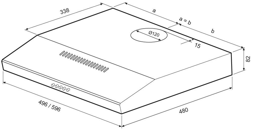 Вытяжка кассетная Krona ERMINA 600 white PB Вытяжка кассетная Krona ERMINA 600 white PB