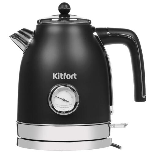 Электрочайник Kitfort KT-6102-1 черный - фото 1