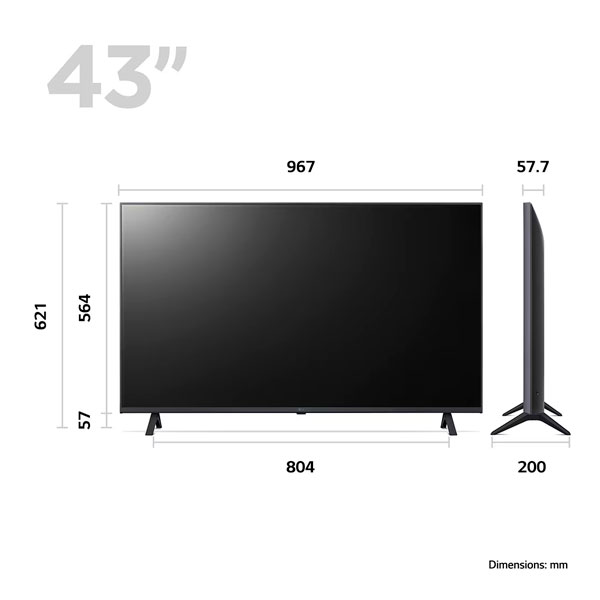 Телевизор LG 43UR78006LK 43" 4K UHD - фото 4