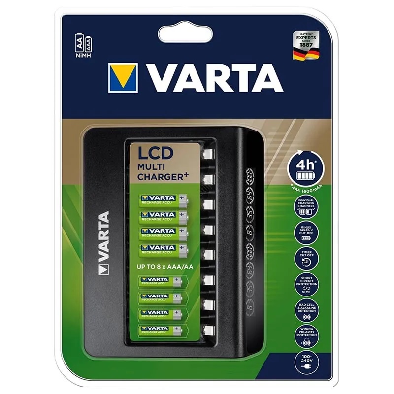 Зарядное устройство VARTA LCD Multi  Charger 57681 Черное - фото 1