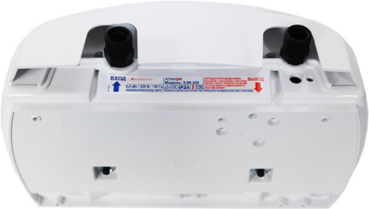 Проточный водонагреватель ATMOR CLASSIC 501 5 KW TAP - фото 2