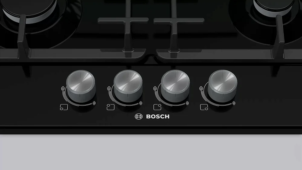 Варочная панель газовая Bosch PGP6B6O93R черная - фото 2