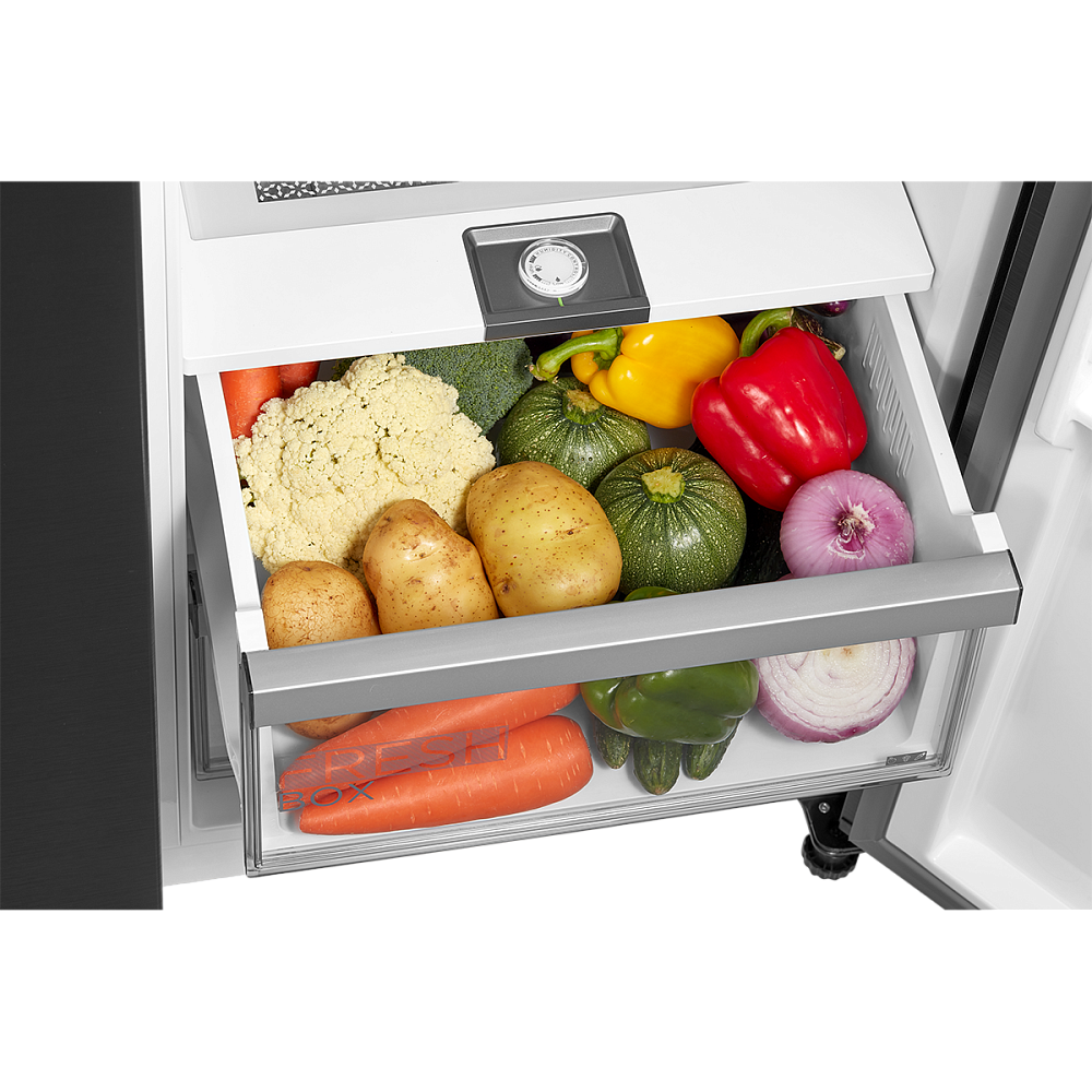 Холодильник Midea MDRS791MIE28 черный металлик - фото 9