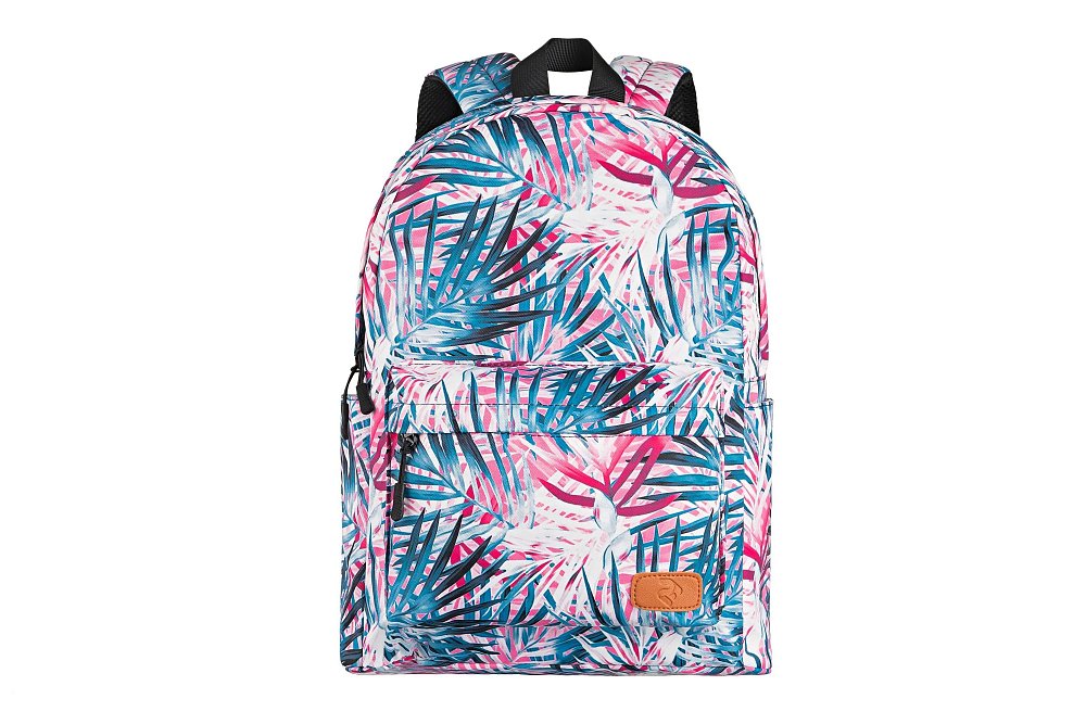 Рюкзак для ноутбука 2E-BPT6114PK 2Е, TeensPack Palms, розовый - фото 1