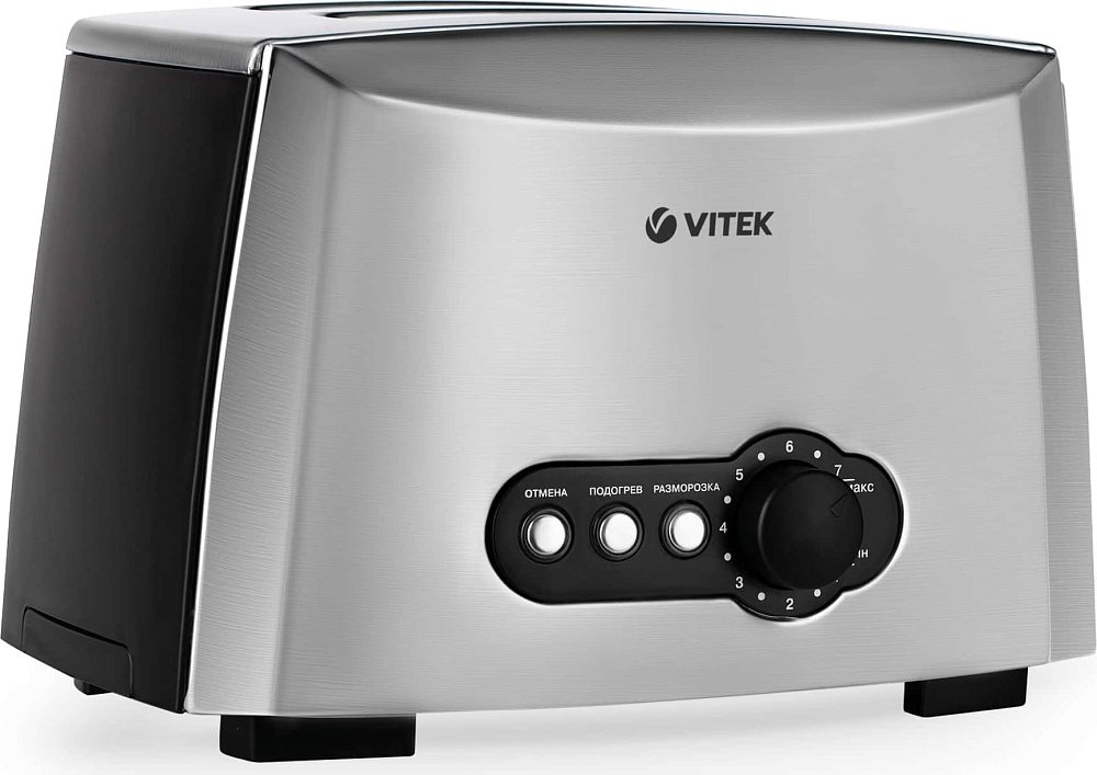 Тостер Vitek VT-7162 серебристый - фото 4