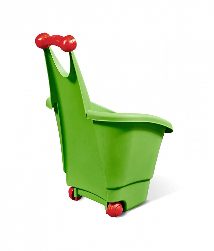 Игровая корзина-тележка с колесиками PalPlay 569 зеленый - фото 4